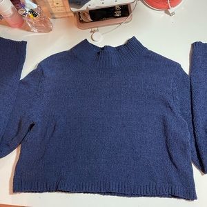 Blue Wild Fabel Cropped Sweater✨
